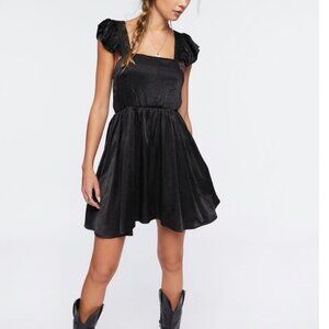 Forever 21 Flutter Sleeve Skater Dress